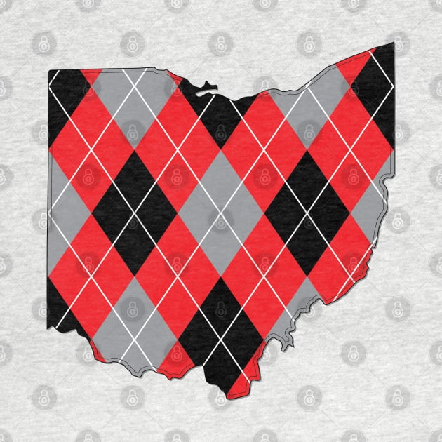 Argyle Ohio (scarlet/gray) by jayMariah